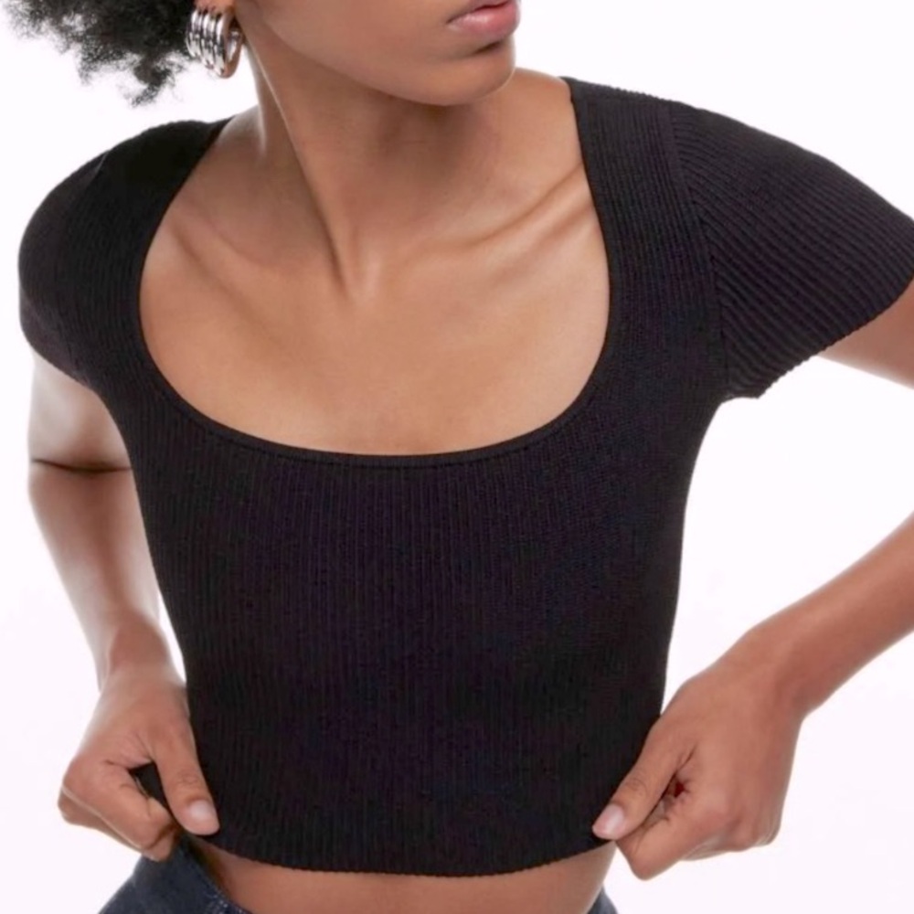 Babaton ribbed crop top
